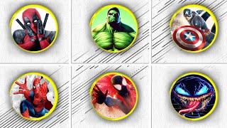 AVENGERS SUPERHERO DANCE, MARVEL'S SPIDER-MAN 2 VS HULK SMASH, CAPTAIN AMERICA, THANOS, VENOM, THOR