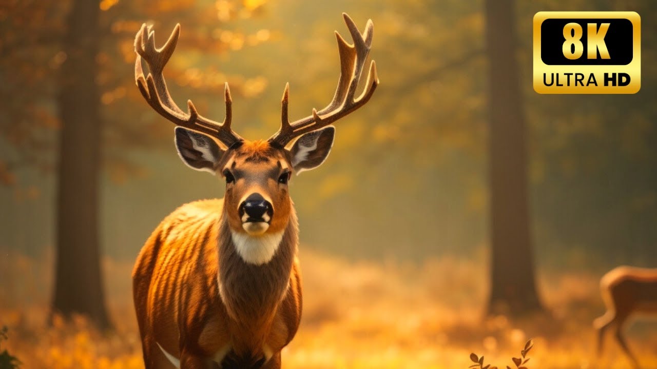 Deer and beautyful Nature 8K TV HDR 60FPS UULTRA HHD VVIDEO #deer # ...