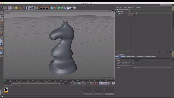 How to Create 3D Chess piece Queen in Cinema 4D