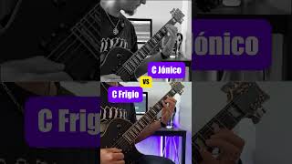 Jonico vs Frigio #GuitarModes #MetalGuitar #MusicTheory #GuitarComposition #rockguitarist