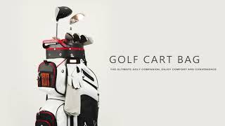 14 Way Full Length Divider Golf Cart Bag Black