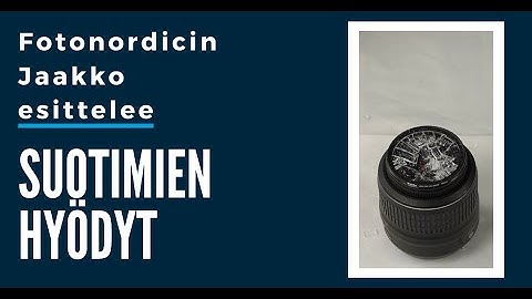 Fotonordicin Jaakko demonstroi suotimien hyötyjä objektiiveille
