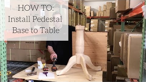 Unfinished Furniture Expo Pedestal Install Video