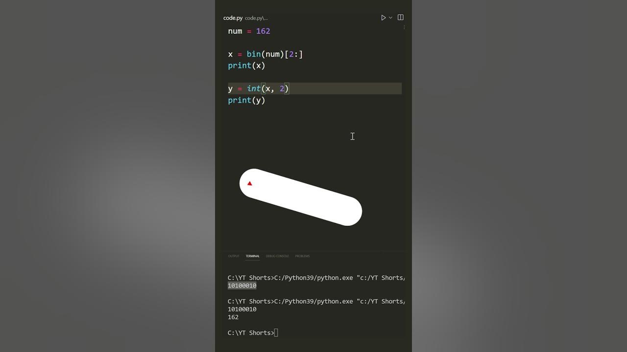 bin() in Python - Convert Numbers To Binary & Decimal - YouTube