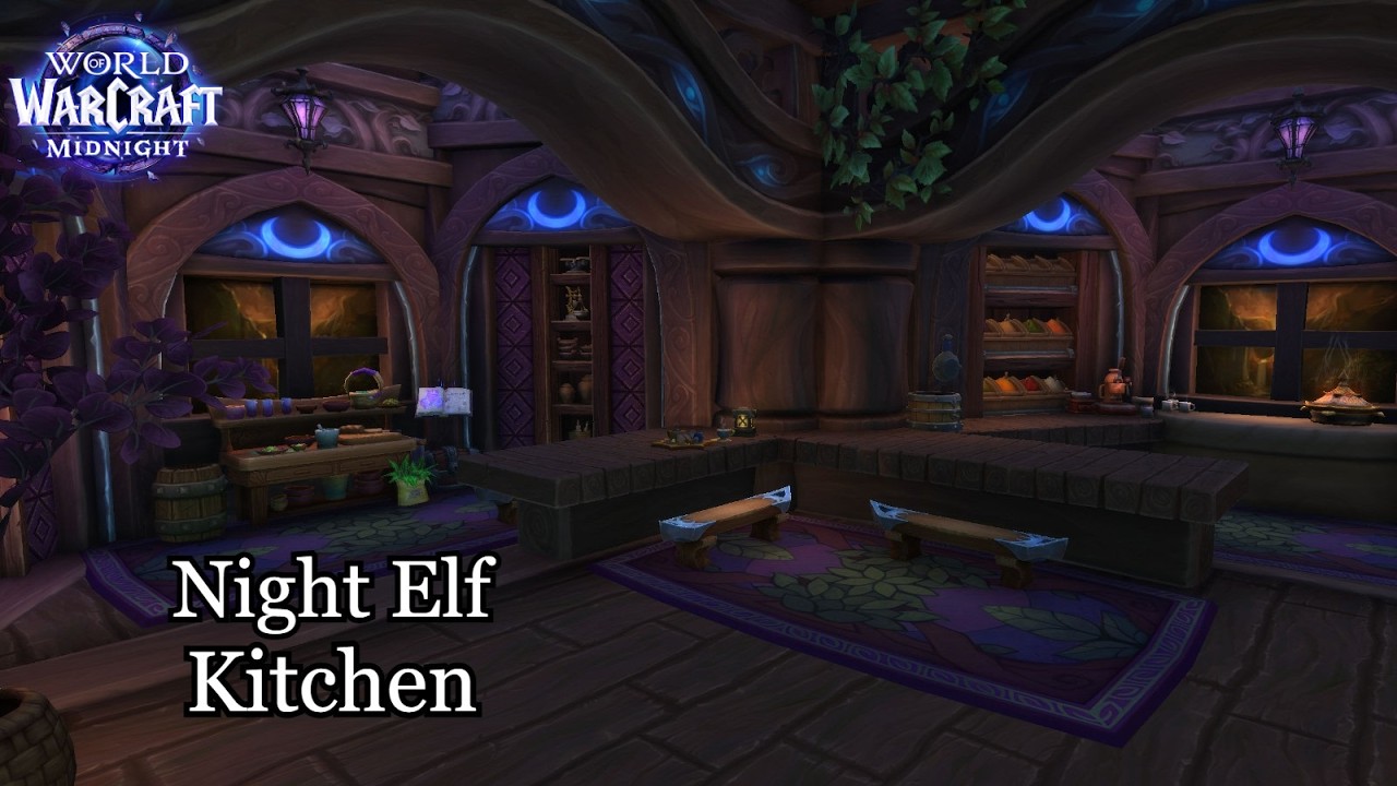 Night Elf Kitchen | WoW Housing - YouTube