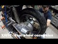 Yamaha XJ650 Part 5 Rear wheel conversion