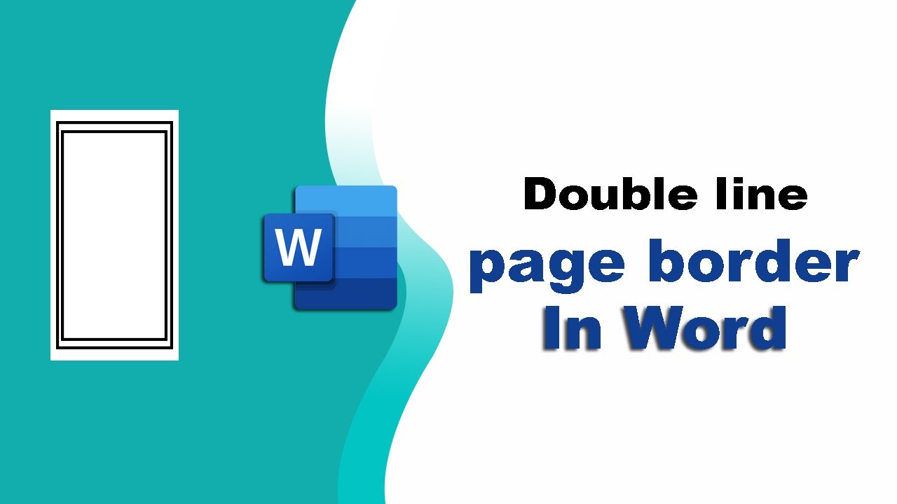 How to add double line page border in Microsoft word 