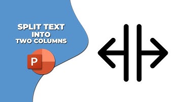 How to split text into two columns in a table in PowerPoint