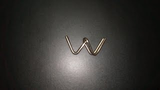 Double V Metal Wire Puzzle Solution