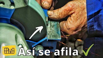 ¿Qué tipo de rueda abrasiva se debe usar para afilar?