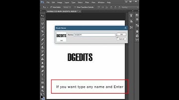 How to Create Text Brushes In Photoshop #shorts #photoshop  @dgmodify