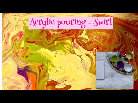 Acrylic pouring art|