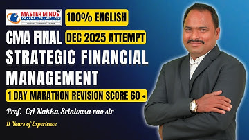 "CMA Final Stragetic Financial Management Marathon | for Dec 25 attempt "