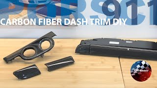 Carbon Fiber Dash Trim Install DIY - Porsche 911 991