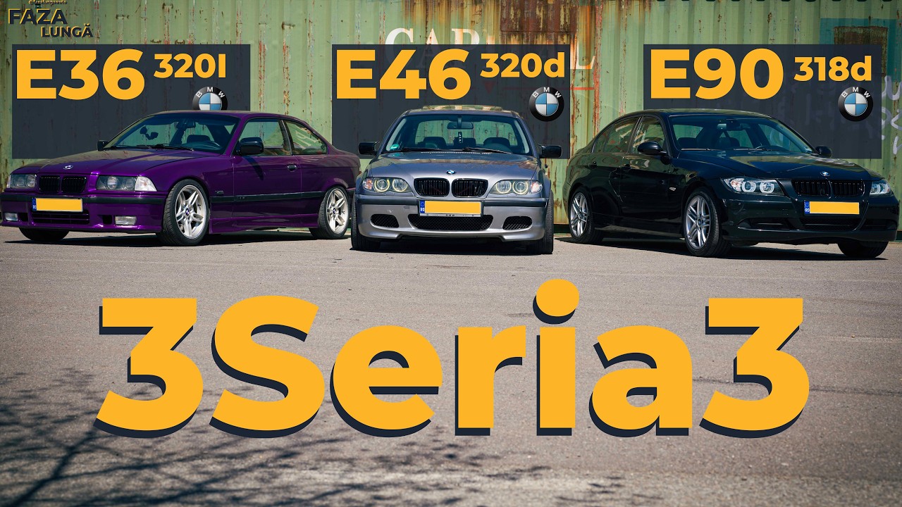 3 Seria 3: E36 vs E46 vs E90