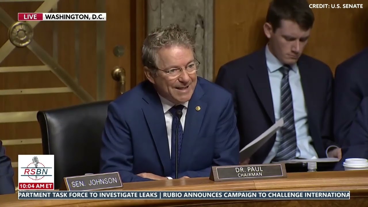 WATCH: Chairman Dr. Rand Paul Opens the Hearing to Exposing Fraud in America - 7/15/26