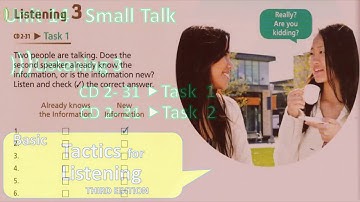 Tactics for Listening - Basic | Unit 14: Small Talks