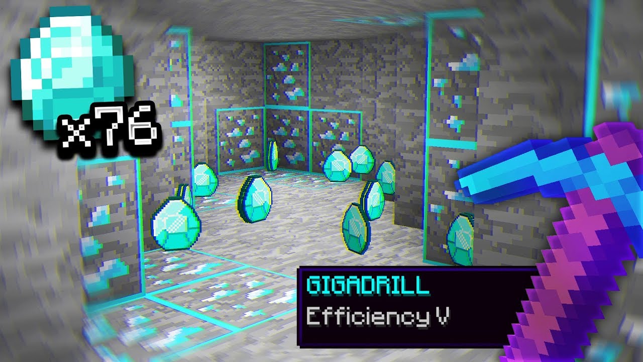 Gigadrilling 76 Diamonds in Hypixel UHC