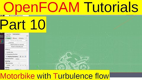The motorbike with turbulence flow (part10, openfoam tutorials)