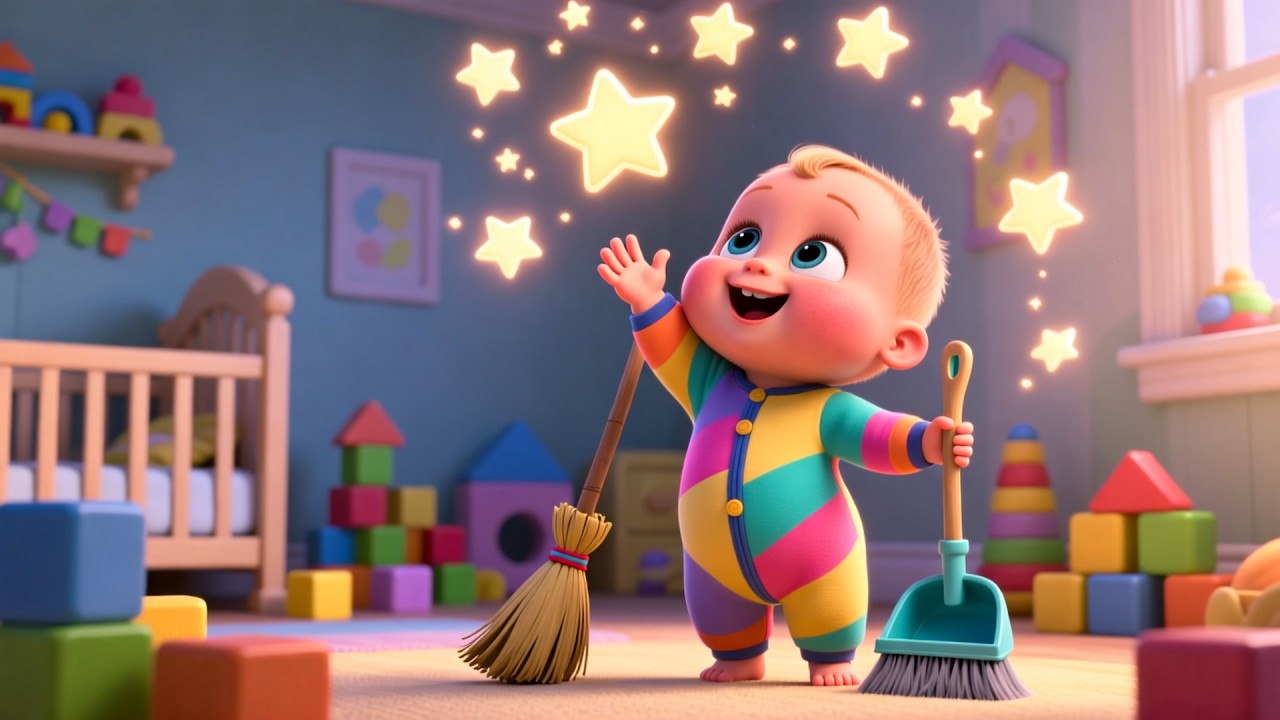 Broom Broom Clean Up Game 🧹🎶 | Clean Up Song for Kids | Fun Learning Song for Children