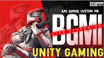 BGMI CUSTOM LIVE WITH UNITY GAMING PRIZE 100 DAY 6