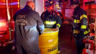 FDNY Manhattan 10-77 / 10-80 Box 1491 Battery Powered Bike Fire on the 6th Floor in the Projects