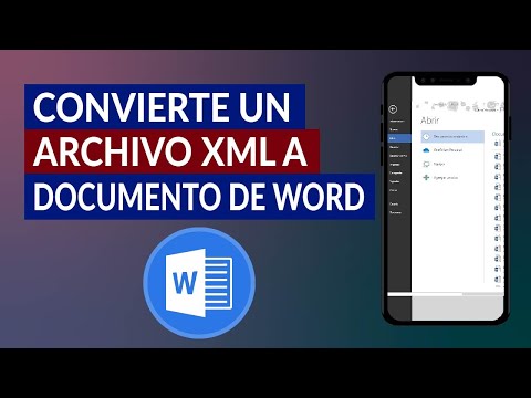 Video: Cómo Traducir XML A Word
