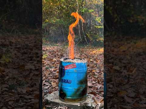 Survival Skills: How to Make a Swedish Candle from Wood Shavings. #survival #camping #lifehacks