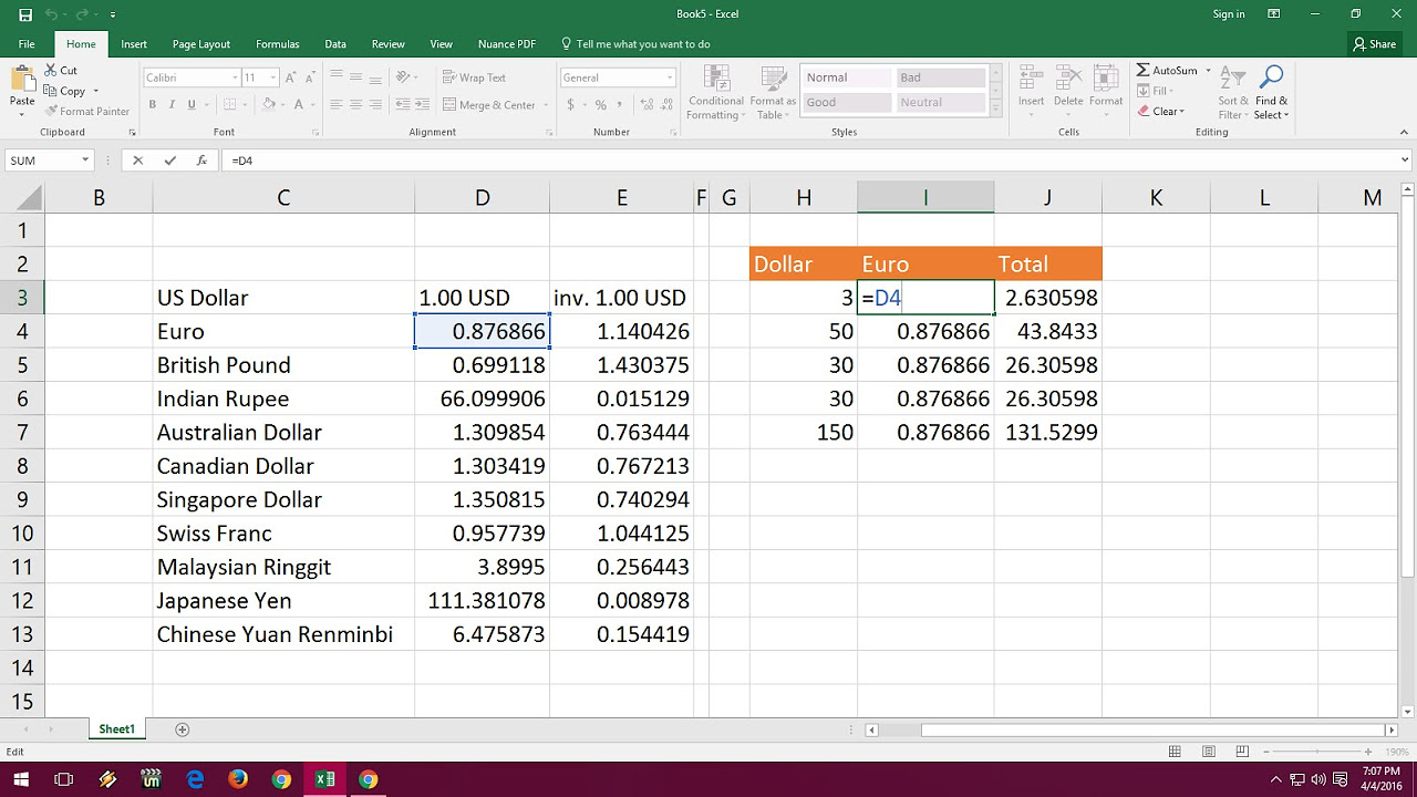 Update New How to Add Real Time Currency Converter in Excel Sheet (Calculate Currency \u0026 Update)