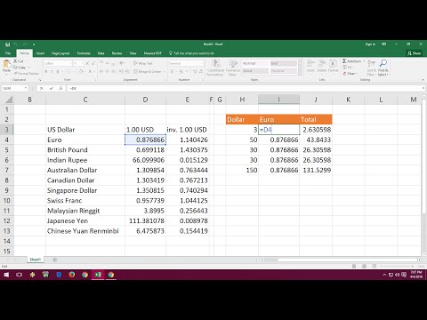 How To Add Real Time Currency Converter In Excel Sheet (Calculate Currency U0026 Update)