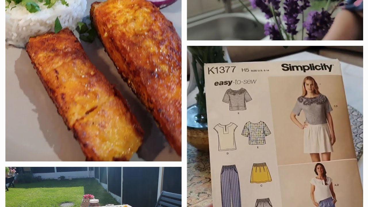 one day with me . from cooking to sewing - YouTube