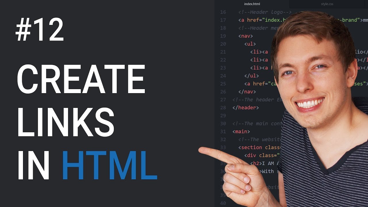 12: How To Create Links In Html | Basics Of Css | Learn Html And Css | Html Tutorial