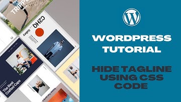 How to hide website tagline with simple CSS code in WordPress site