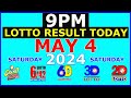 9pm Lotto Result Today May 4 2024 (Saturday) PCSO