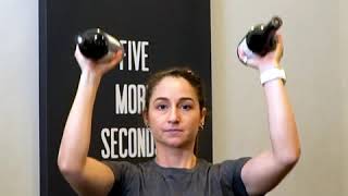 Water Bottle Overhead Shoulder Presses – WorkoutLabs Exercise Guide