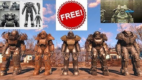Fallout 4 - How to Steal or Get Any Power Armor / Power Armour Frames
