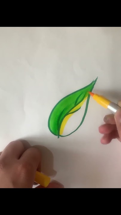 how-to-shade-a-leaf-with-brush-pens-shorts-domsbrushpens-viral-youtube