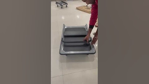 Corvids Portable Metal Folding Platform Trolley with Rotating & Locking Wheels,150-300 kg Capacity