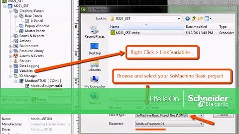 Establishing Modbus RTU Communication Between M221 and HMIS5T | Schneider Electric Support