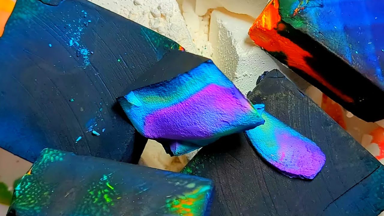 🌈Rainbow dyed gym chalk🌈colourful dyed gym chalk edit🌈@APowderyMess ...