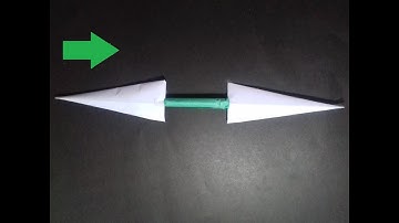 How to make a Paper Kunai Knife to new video kashif khan