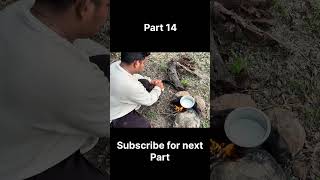 Solo survival in deep forest 🌳#solotravel #camping #solocamping #nightcamping #shorts #sehar #1m