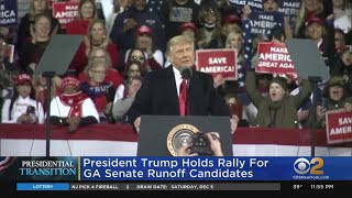 President Trump Holds Rally In Georgia