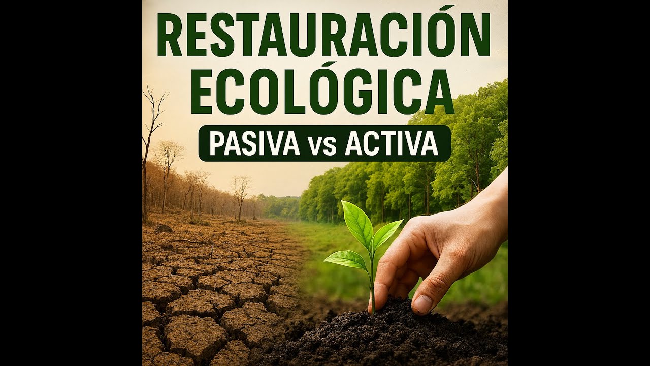 Restauración ecológica: estrategia pasiva y activa para recuperar ecosistemas.