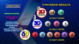 LIVE PCSO 9 00 PM Lotto Draw - April 13 2024