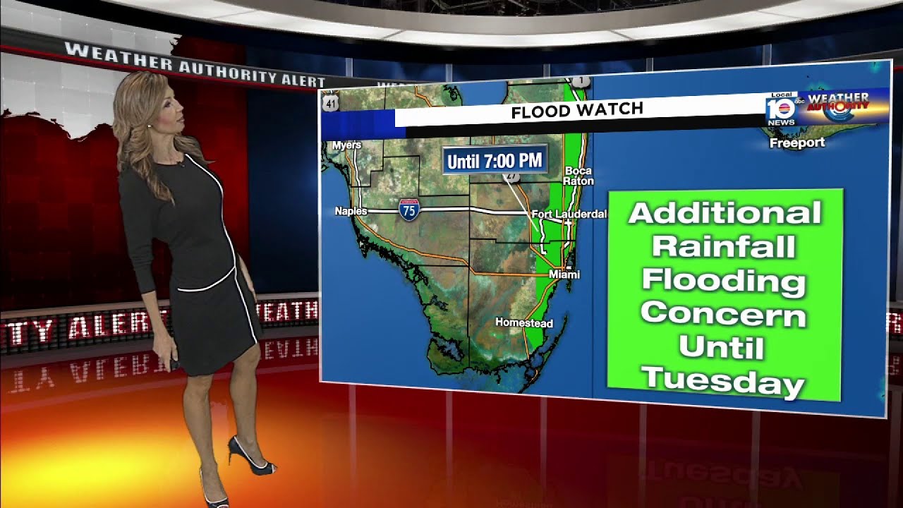 Flood watch in effect for coastal South Florida - YouTube