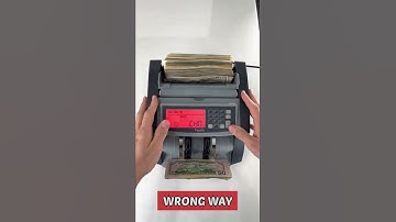 How To Insert Bills Into A Bill Counter Properly? #shorts