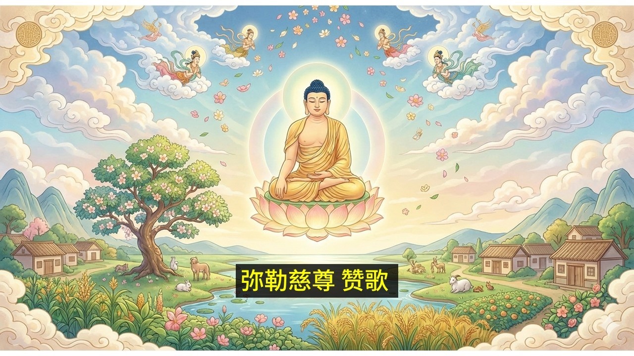 弥勒菩萨赞 - 慈尊往生曲 (中文版) #弥勒菩萨 #弥勒佛 #兜率天 #佛教歌曲