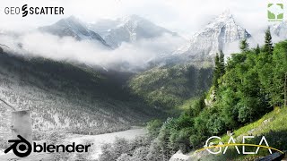 Making Huge Realistic 3D Environments - Blender