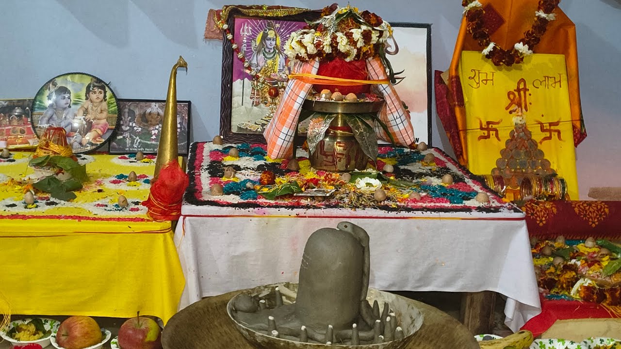 Mahadev prithak prithak pujan 🙏❣️🔱🕉️#harharmahadev 